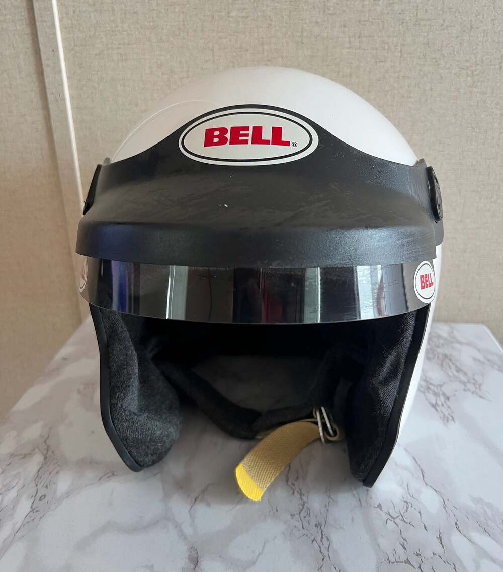VTG Bell Mag-5 Pro Series Open Face Racing Helmet White
